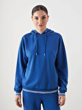 LCWAIKIKI Classic Mavi Oversize Kadın Hoodie