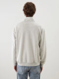 XSIDE Beyaz Dik Yaka Erkek Sweatshirt