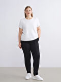 LCW Grace Siyah Beli Lastikli Havuç Kesim Kadın Pantolon