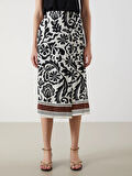 LCWAIKIKI Classic Siyah Beli Lastikli Desenli Etek