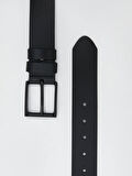 LCW ACCESSORIES Siyah Hakiki Deri Erkek Kemer