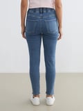 LCWAIKIKI Classic İndigo Yüksek Bel Slim Mom Kadın Jean Pantolon