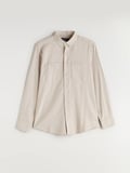 LCWAIKIKI Classic Bej Regular Fit Uzun Kollu Gabardin Erkek Gömlek