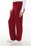  Extra Yumuşak Uzun Viskon Pantolon Home&Outdoor-Bordo