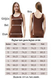 Extra Yumuşak Viskon Atlet Home&Outdoor-Kahverengi