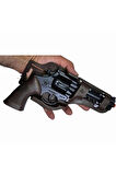 Metal Kapsül Mantar Mermili 25 Cm Revolver - Mantar Kapsüllü Sekiz Patlar Mantar Tabancası (MANTAR DAHİL DEĞİLDİR.)
