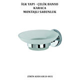 İGK YAPI - ÇELİK BANYO KARACA BANYO SETİ -1(3 PARÇA)