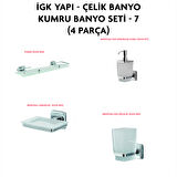 İGK YAPI - ÇELİK BANYO KUMRU BANYO SETİ -7(4 PARÇA)