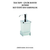 İGK YAPI - ÇELİK BANYO KUMRU BANYO SETİ -10(4 PARÇA)