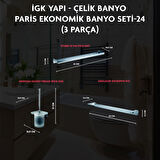 İGK YAPI - ÇELİK BANYO PARİS BANYO SETİ -24(3 PARÇA)