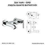 İGK YAPI - GPD MBB100 FREZİA BANYO BATARYASI