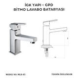 İGK YAPI - GPD MLB85 Ritmo Lavabo Bataryası