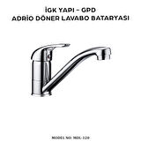 İGK YAPI - GPD Mdl120 Adrio Döner Lavabo Bataryası