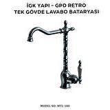 İGK YAPI - GPD MTL180 GPD Retro Tek Gövde Lavabo Bataryası