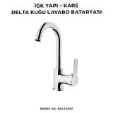 İGK YAPI – KARE Delta Kuğu Lavabo Bataryası (KDL14002)