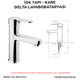 İGK YAPI – KARE Delta Lavabo Bataryası (KDL14016)