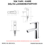 İGK YAPI – KARE Delta Lavabo Bataryası (KDL14016)