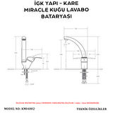 İGK YAPI – KARE Kuğu Lavabo Bataryası (KMI4002)