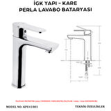İGK YAPI – KARE Perla Lavabo Bataryası (KPE41001)