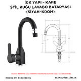 İGK YAPI – KARE Kuğu Lavabo Bataryası (KST30010-K)