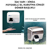 İGK YAPI – XinDa Fotoselli Döner Başlıklı El Kurutma Makinesi (GSQ250B)