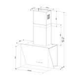 Narte H30060B Sessiz Davlumbaz, Siyah Renk, 60 cm