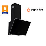 NARTE-H20160B 60CM SIYAHCAM EĞİMLİ DAVLUMBAZ - 6 YIL GARANTİLİ