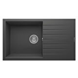 Real P014 LOADİKYA 86 XL Antrasit Granit Mutfak Eviyesi 86X50 cm