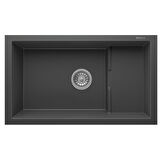 Real Stone P017 Patara Antrasit Granit Mutfak Eviyesi 77x46