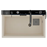 Real Stone Victoria Granit Akıllı Eviye Seti Krem 75.5X47 cm