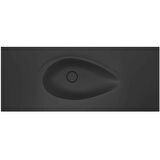 Real Stone Avocado Etajerli 100x50 Antrasit Granit Banyo Lavabosu