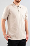 Erkek Slim Fit %100 Pamuklu Yumuşak Dokulu Polo Yaka T-Shirt Basic Tişört