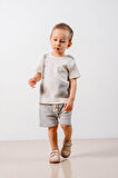 Bebek Çocuk Natural Pamuklu 2'li Şortlu Takım Alt Üst Takım