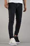 Erkek Slim Fit Dar Kesim Tırnaklı Kot Pantolon