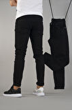 Erkek Slim Fit Dar Kesim Kot Pantolon