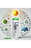 I-Gen B163 4 Adet AA 1100 mAh Şarj Edilebilir Kalem Pil 1.2V Ni-MH Solar Aydınlatma Uyumlu