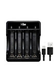 I-Gen G427 4'lü Pil Şarj Aleti + 4 Adet AA 2700 mAh Kalem Pilli Set 1.2V Ni-MH