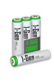 I-Gen G490 4'lü Pil Şarj Aleti + 4 Adet AAA 900 mAh İnce Şarjlı Kalem Pilli Set 1.2V Ni-MH