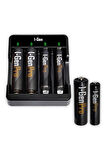 I-Gen G421 4'lü Pil Şarj Aleti + 2 Adet AA Pro 2950 mAh + 2 Adet AAA Pro 1100 mAh Şarjlı Kalem Pilli Set 1.2V Ni-MH