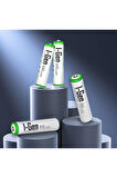 I-Gen G465 4'lü Pil Şarj Aleti + 4 Adet AAA 650 mAh Şarjlı İnce Kalem Pilli Set