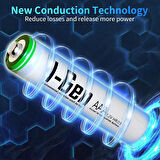 I-Gen B180 4'lü Paket Şarjlı Pil 2 Adet AA 2700 mAh Şarjlı Kalem Pil + 2 Adet AAA 900 mAh Şarjlı İnce Kalem Pil 1.2V NI-MH