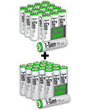 I-GEN B183 32'li Paket Şarjlı Pil 16 Adet AA 2700 MAH ŞARJLI KALEM PİL + 16 ADET AAA 900 MAH ŞARJLI İNCE KALEM PİL 1.2V NI-MH