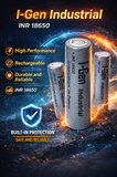 I-Gen Industrial E004 Inr 18650 3.7V 3200 Mah 10A 11.84WH Li-Ion Şarjlı Pil Düz Başlı Lityum Pil Tekli Paket 