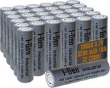 I-Gen Industrial E004 Inr 18650 3.7V 3200 Mah 10A 11.84WH Li-Ion Şarjlı Pil Düz Başlı Lityum Pil 32'li Paket