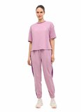 Lumberjack 102203357 6M,WL 11ME Pembe Bisiklet Yaka Box Fit Düz Kadın T-Shirt