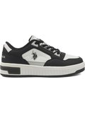 U.S.POLO ASSN.CYPHER 6FX BEYAZ SİYAH ANATOMİK GÜNLÜK SPOR AYAKKABISI