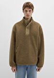 Dik Yaka Kahverengi Sweatshirt 0110737-70362