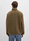 Dik Yaka Kahverengi Sweatshirt 0110737-70362