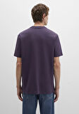 Cep Detaylı Mor Tişört 066248-70688