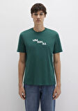 Mavi İstanbul Baskılı Yeşil Tişört 0612274-90960